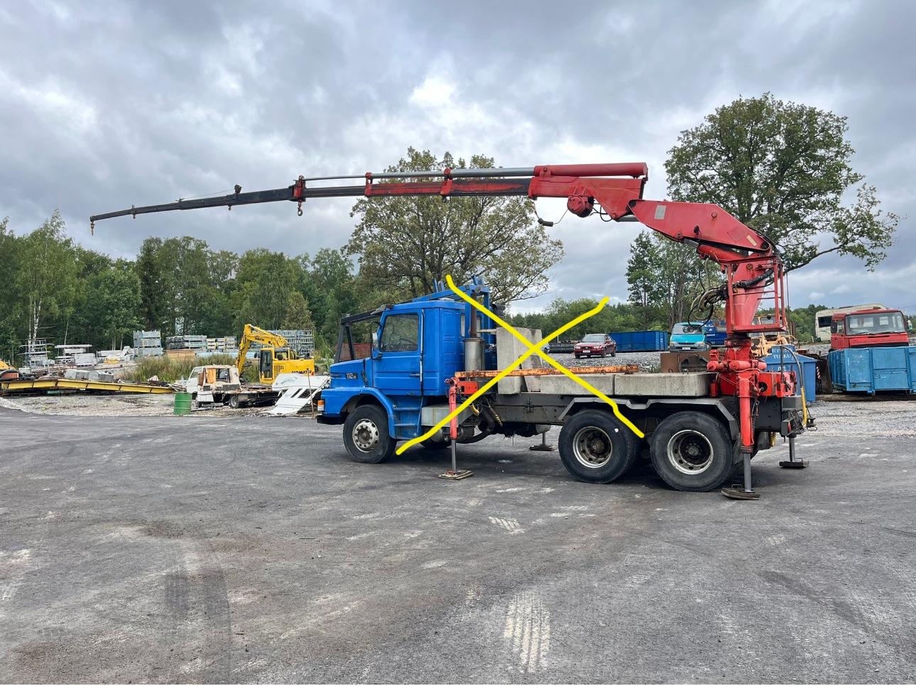 Andere PM 25003 crane max 12 ton, 3+4 extension, winch