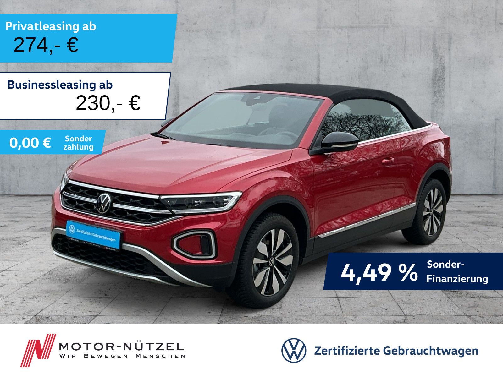 Volkswagen T-Roc Cabriolet 1.0 TSI STYLE LEDplus+NAVI+ACC