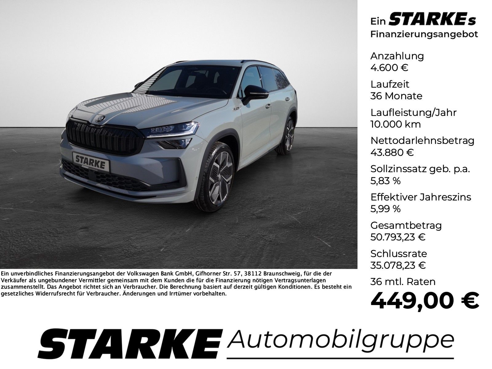 Skoda Kodiaq 2.0 TDI DSG 4x4 Sportline 7 Sitzer  AHK N