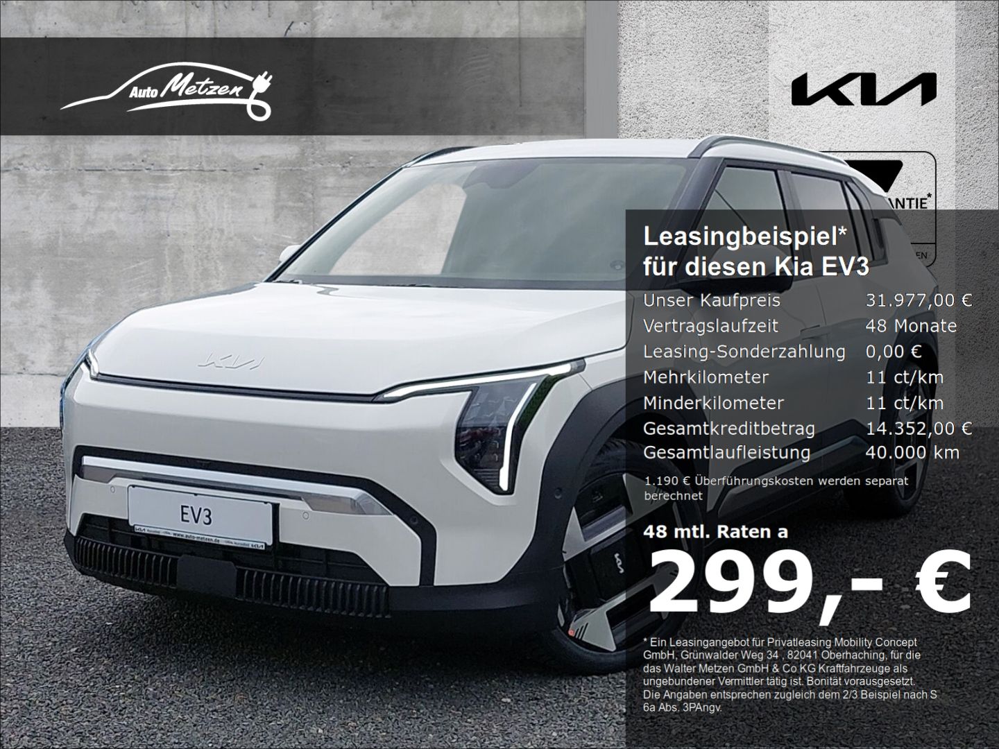 Kia EV3 58,3-kWh MY26 Air Winter-Paket WP Navi Apps