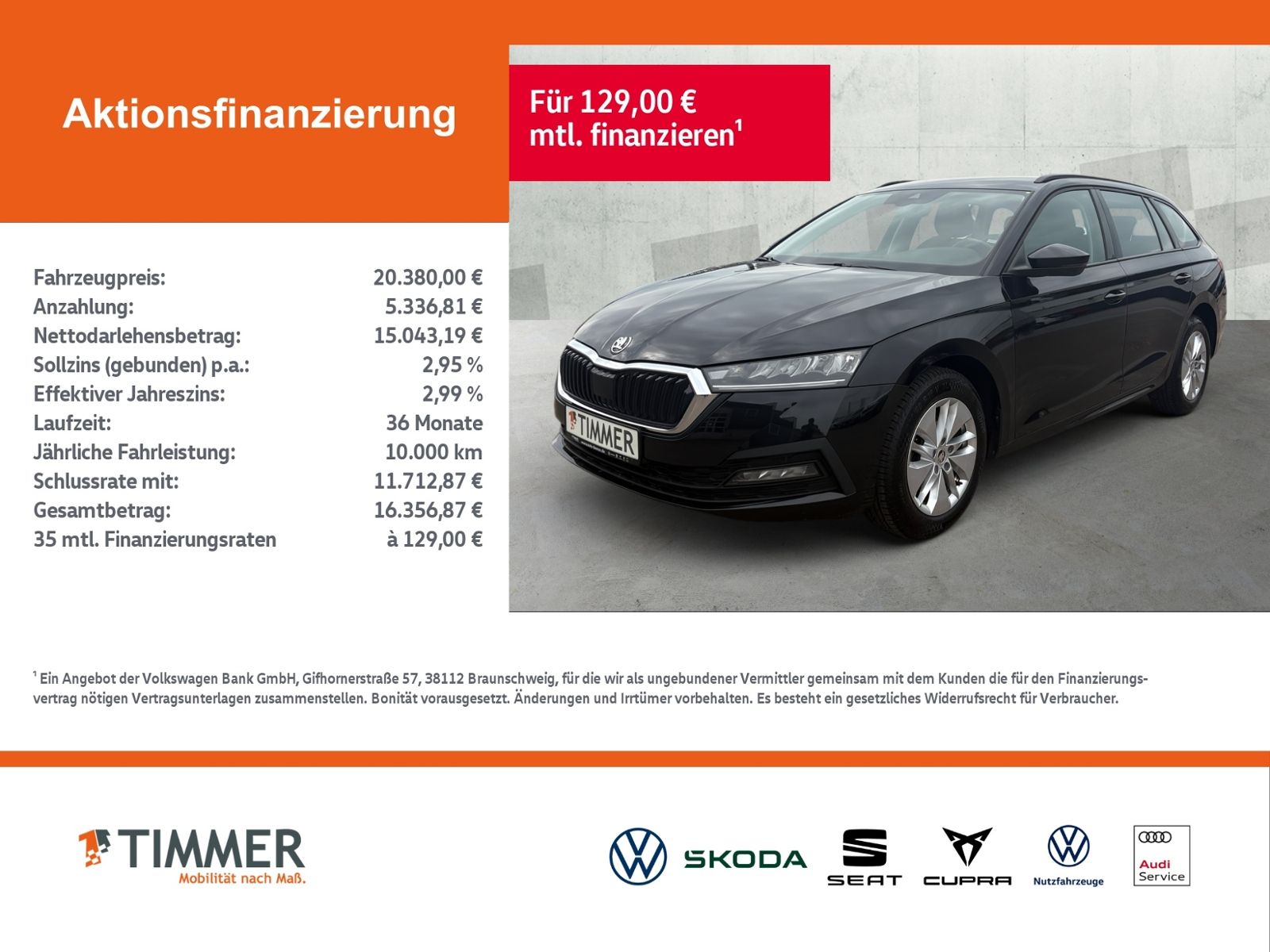 Skoda Octavia Combi 2.0 TDI DSG +AHK+LED+ACC+NAVI+SHZ+ imagem 2