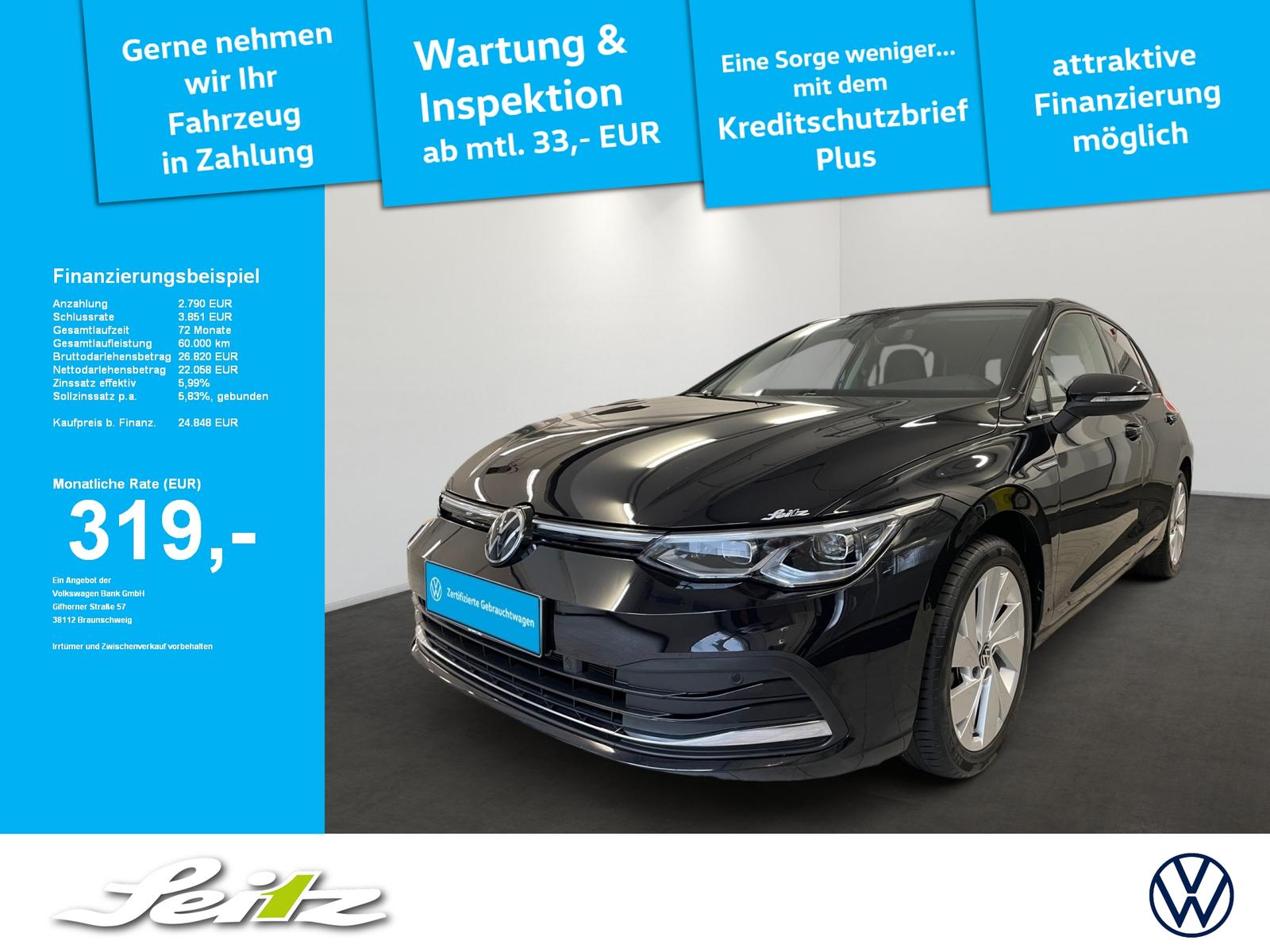 Volkswagen Golf VIII 1.5 eTSI Style *LED*KAMERA*NAVI*SITZHZ