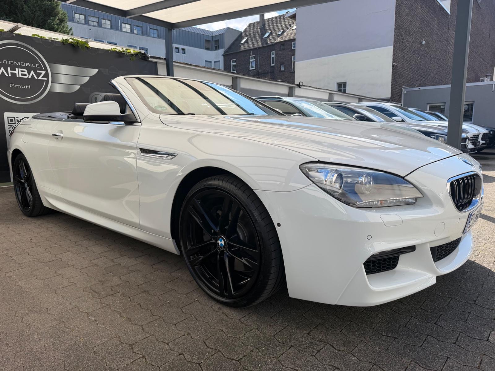 BMW Série 6 650i Cabriolet Pack M Sport | 405 ch | BVA | Son Bang & Olufsen | Affichage tête haute | Caméra 360° | Sièges ventilés | Keyless