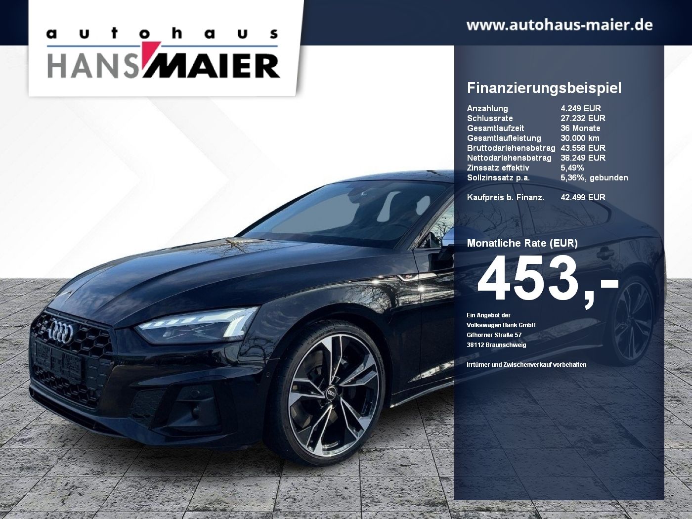 AUDI S5 Sportback TDI qu. Aut. Navi Matrix AreaView