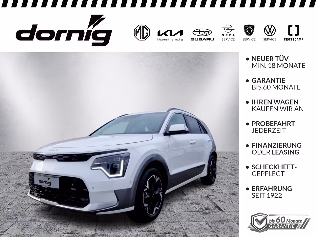Kia Niro EV Inspiration, Klimaaut., PDC