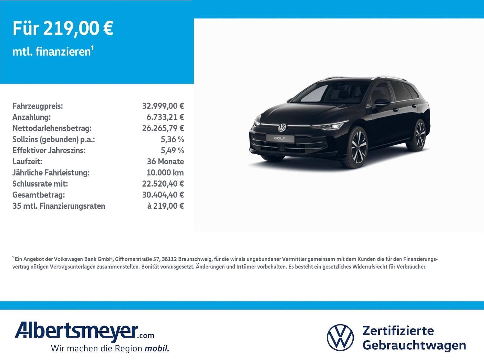 Volkswagen Golf VIII Variant 1.5 TSI Style +AHK+MATRIX+