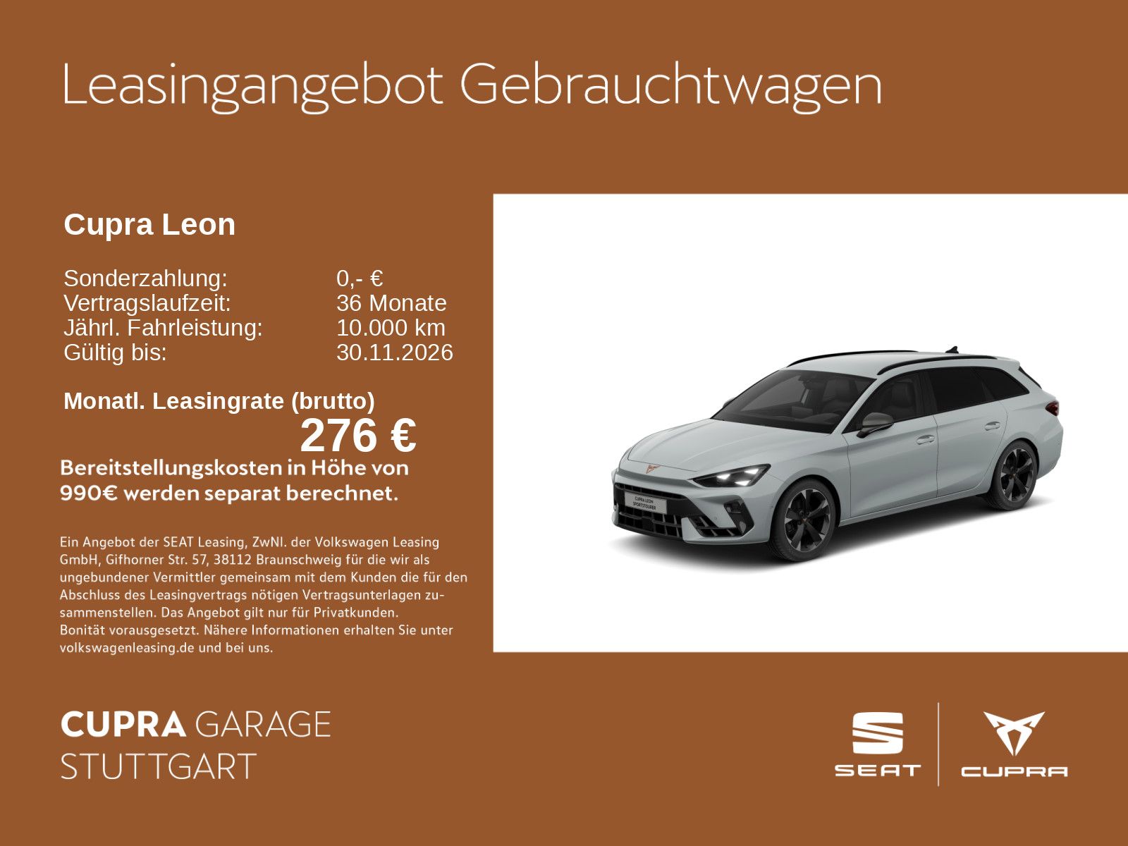 Cupra Leon Sportstourer 1.5 eTSI DSG 110kW