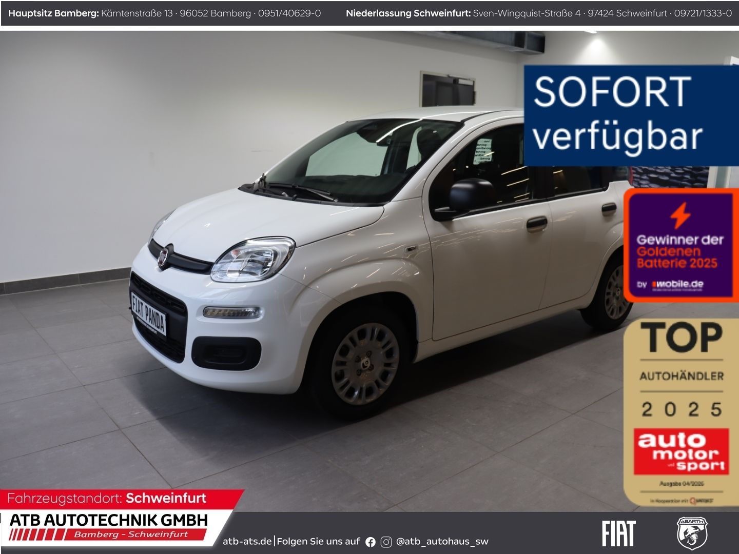 Fahrzeugabbildung Fiat Pandina ICON Hybrid 1.0 GSE DAB Spurhalteass.