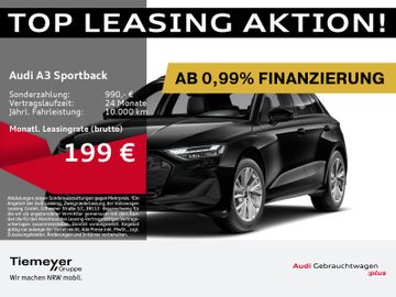 Audi Leasingangebot: Audi A3 Sportback 30 TFSI LED KAMERA NAVI SOUND