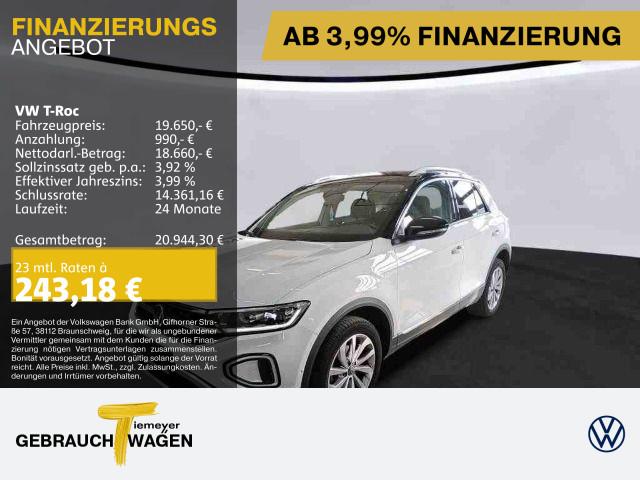 Volkswagen T-Roc 1.0 TSI STYLE NAVI ERGO LED+