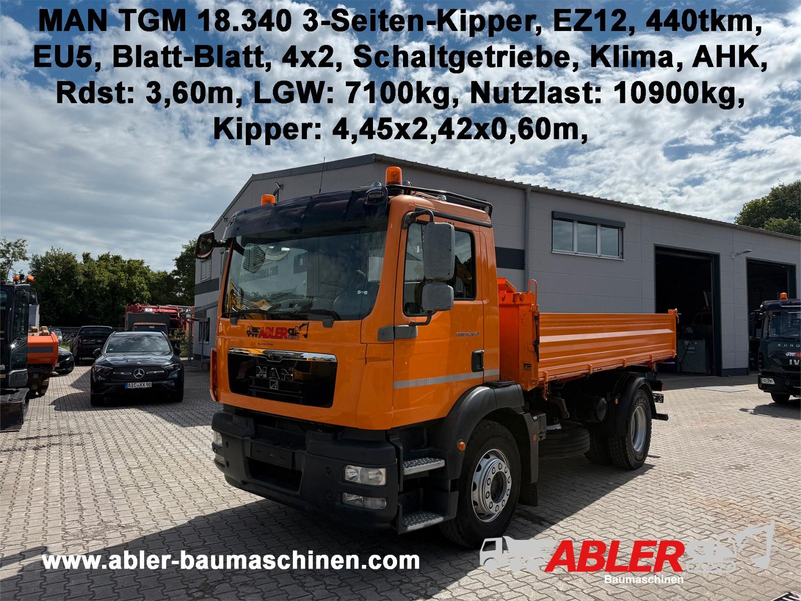 MAN TGM 18.340 3-Seiten-Kipper