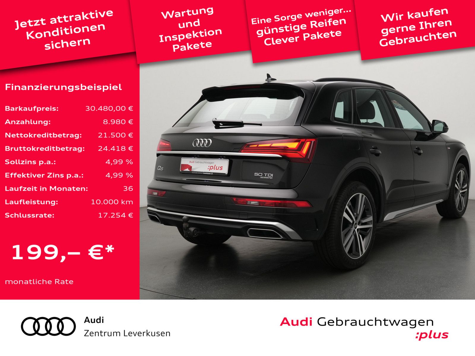 Audi Q5 quattro S line MATRIX AHK ACC HUD LEDER NAVI imagem 2