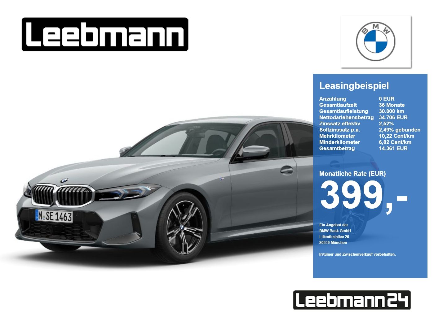 BMW 320i xDrive Lim. M-Sport Finanzierung ab 1,49%