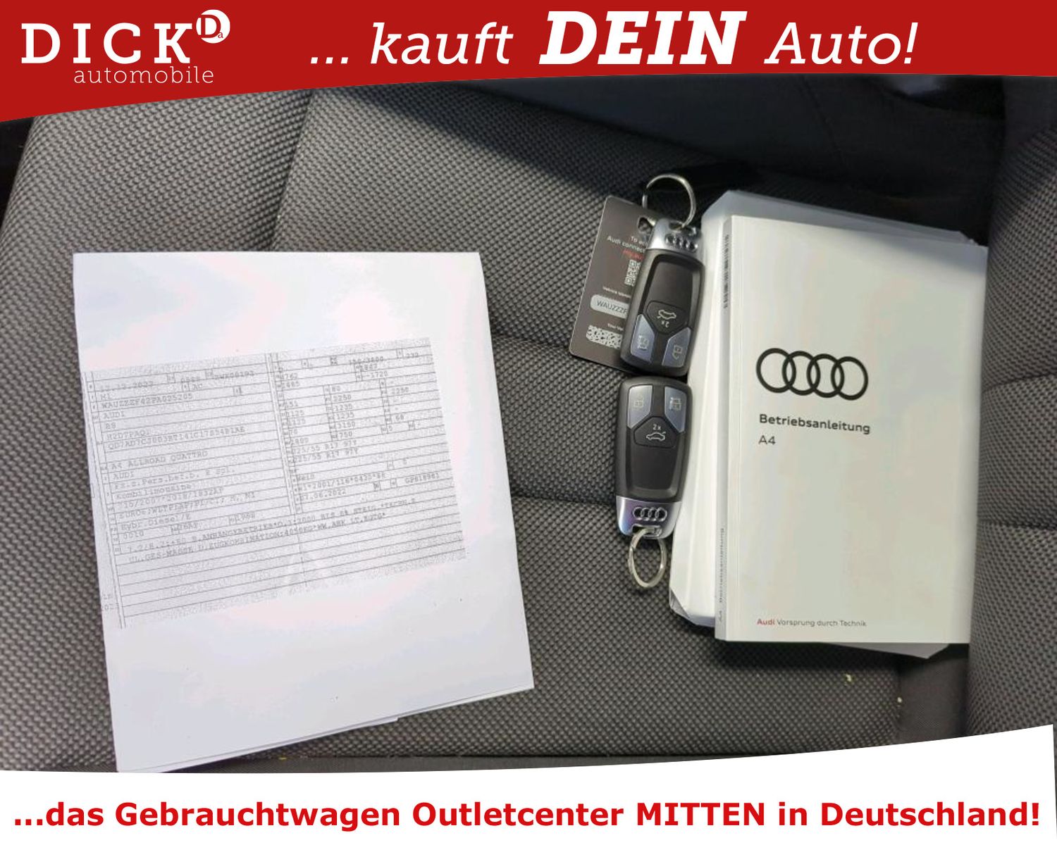 Fahrzeugabbildung Audi A4 Allroad 40d Quatt AT7 LED/NAVI/SHZ/DAB/AHK/8F