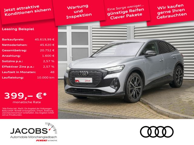 Audi Q4 Sportback 45 S line/0,25/Black+/Matrix/Wärmep