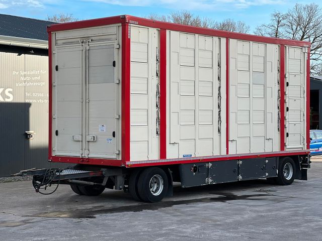 Menke-Janzen 4.Stock Viehanhänger, Aggregat+Hubdach+Tränke