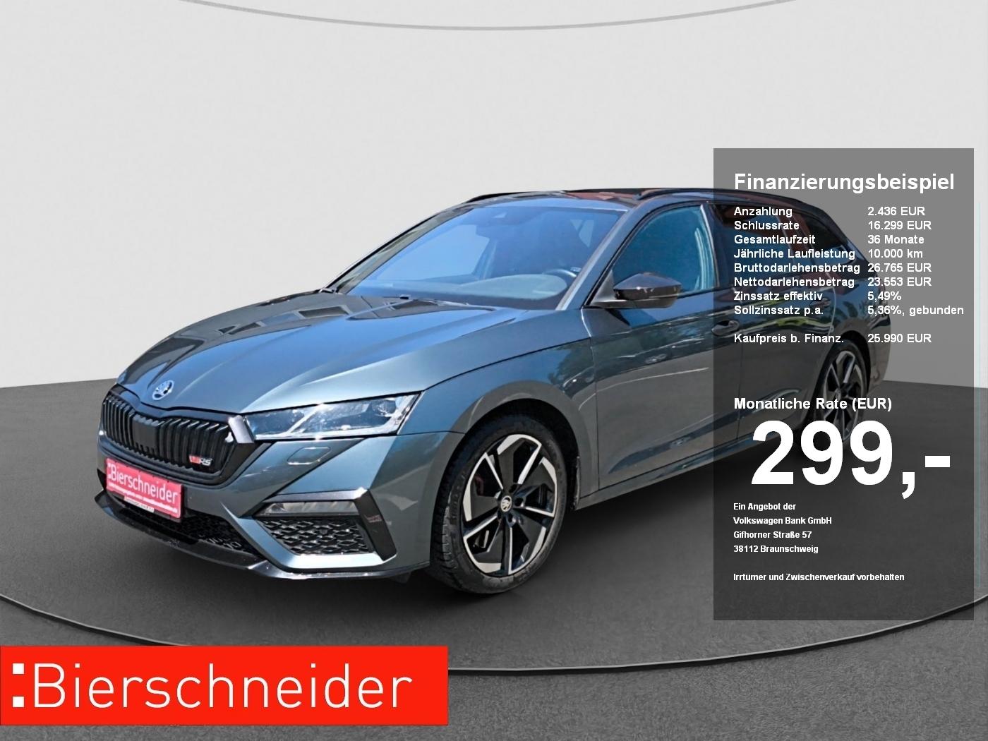 Skoda Octavia Combi 2.0 TSI DSG RS NAVI AHK MATRIX PDC