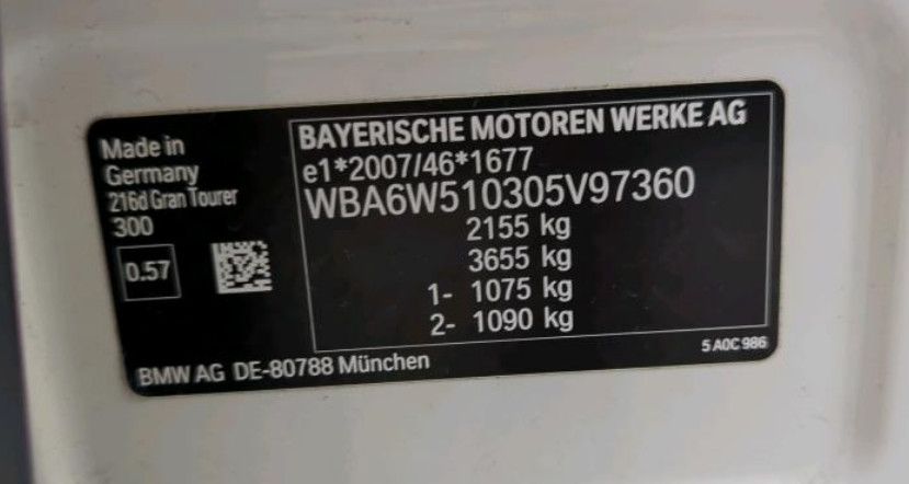 Fahrzeugabbildung BMW 216d GT DKG NAVI/SHZ/DAB/AHK/PDC/8Fa