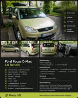 Ford Focus C-Max 1.8 Benzin | TÜV bis 2028... - gebrauchte Ford C-Max aus dem Jahr 2006