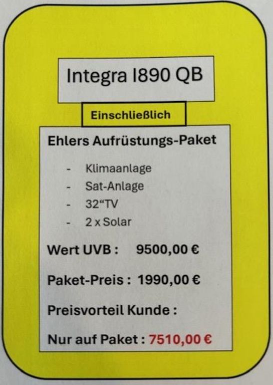 Eura Mobil, Integra I 890QB Autom/Navi/Lithium/Markise
