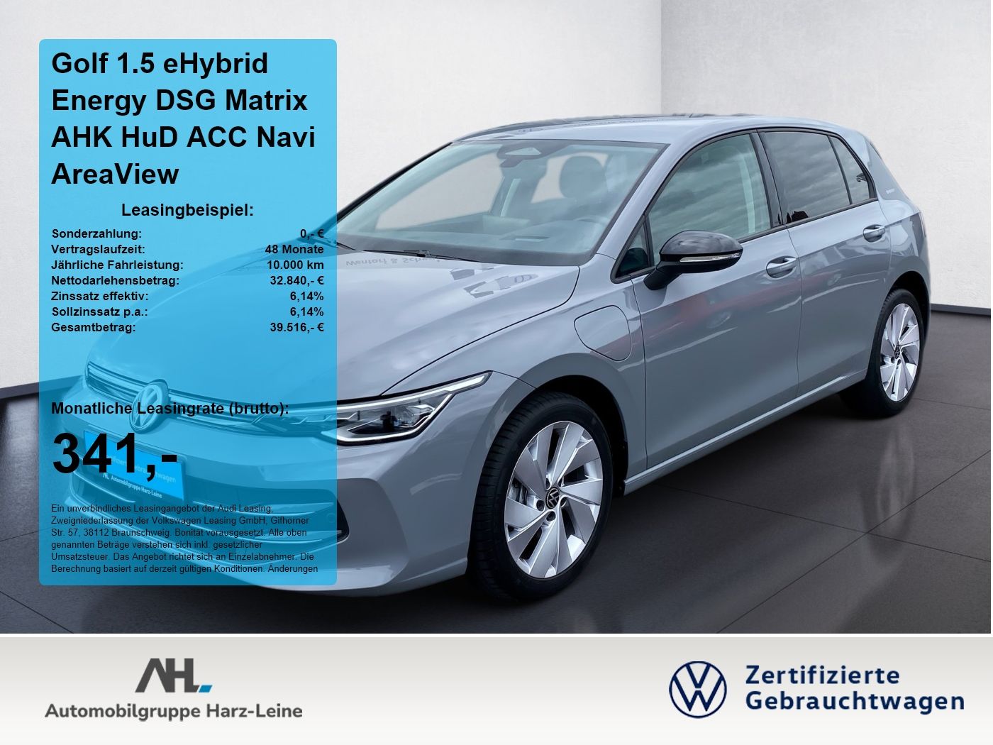 Volkswagen Golf 1.5 eHybrid Energy DSG Matrix AHK HuD ACC N
