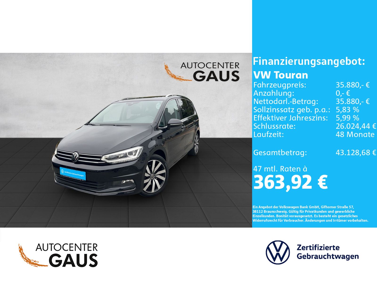 Touran Highline 1.5 TSI DSG Pano*Standhzg*Keyles