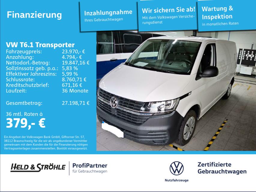 Volkswagen T6.1 Kasten KR 2.0 TDI EcoProfi L1H1 FLÜGELTÜREN