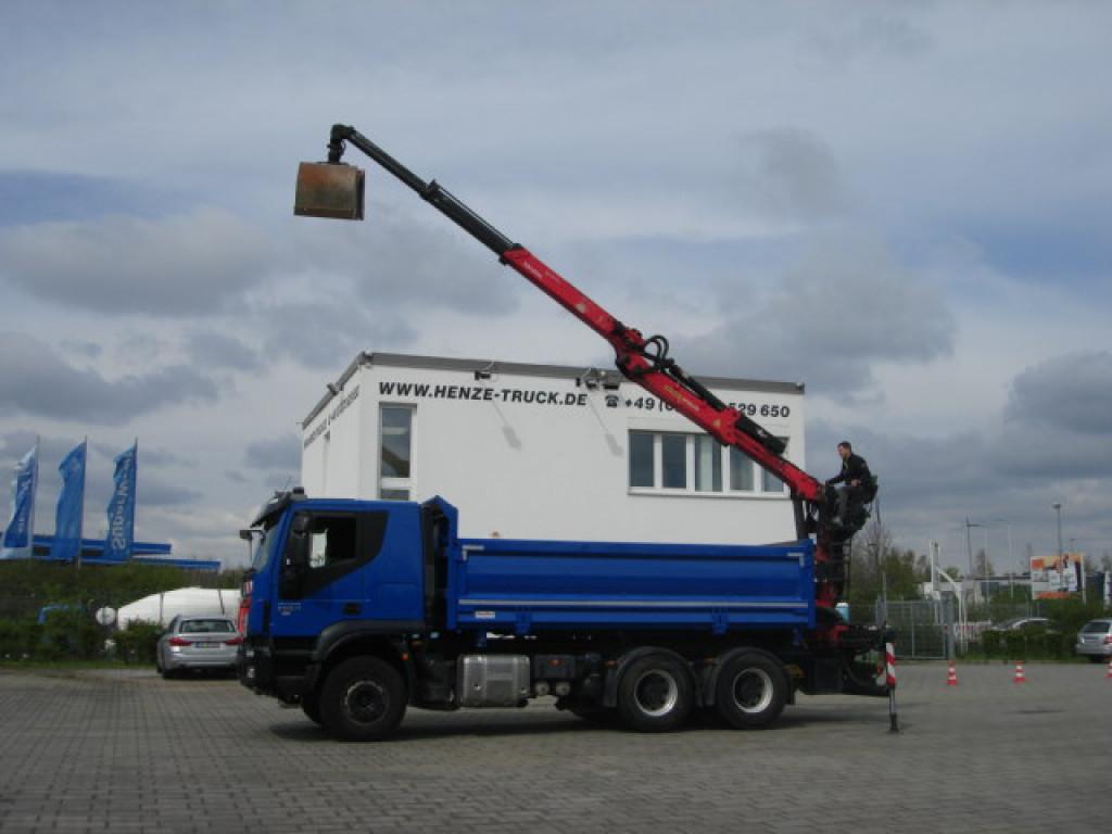 Iveco TRACKER 260T50 6x4 3-Achs Kipper Heckkran Espilo