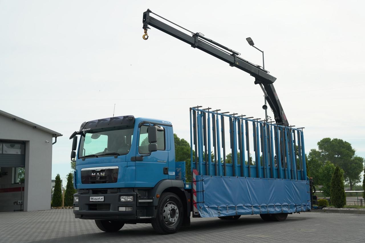 MAN TGM 18.290 / 4X2 / DO PRZEWOZU SZKŁA / HDS HIAB