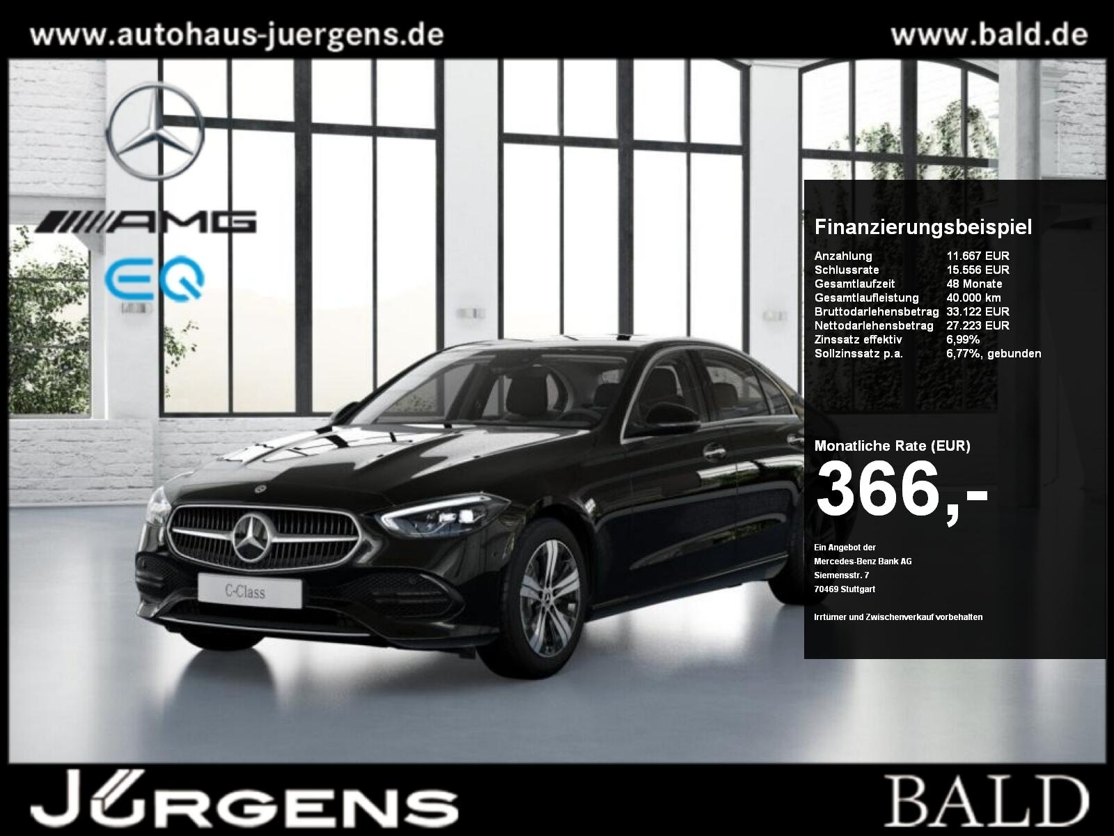 Mercedes-Benz C 180 Avantgarde+Ambiente+Cam+LED+Keyl+Navi+Totw