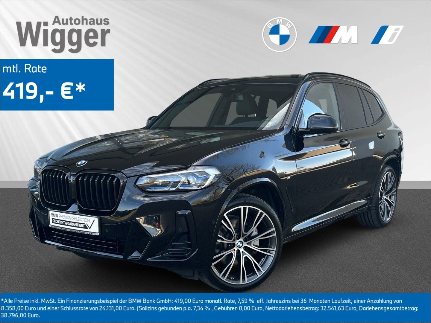 BMW X3 xDrive 30i M Sportpaket AHK Navi Laserlicht foto 1
