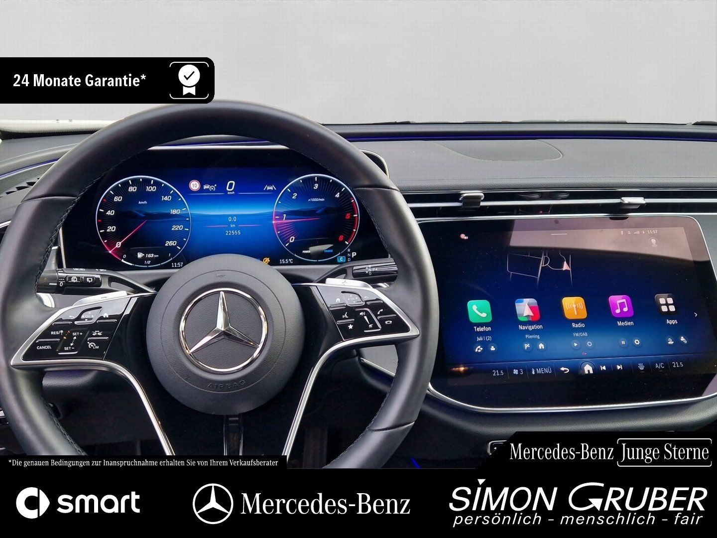 Fahrzeugabbildung Mercedes-Benz E 220 T d Ava MBUX AHK Pano Kamera Distr DAB 19"