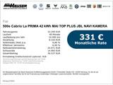 Fiat 500e Cabrio La PRIMA 42 kWh MAI TOP PLUS JBL NAV - Fiat 500e La Prima Gebrauchtwagen