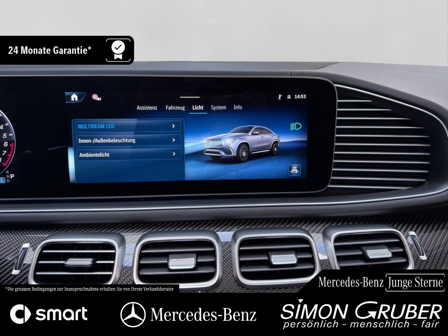 Fahrzeugabbildung Mercedes-Benz GLE 53 4M Hybrid Coupe AMG Perfo Abg Exklusiv