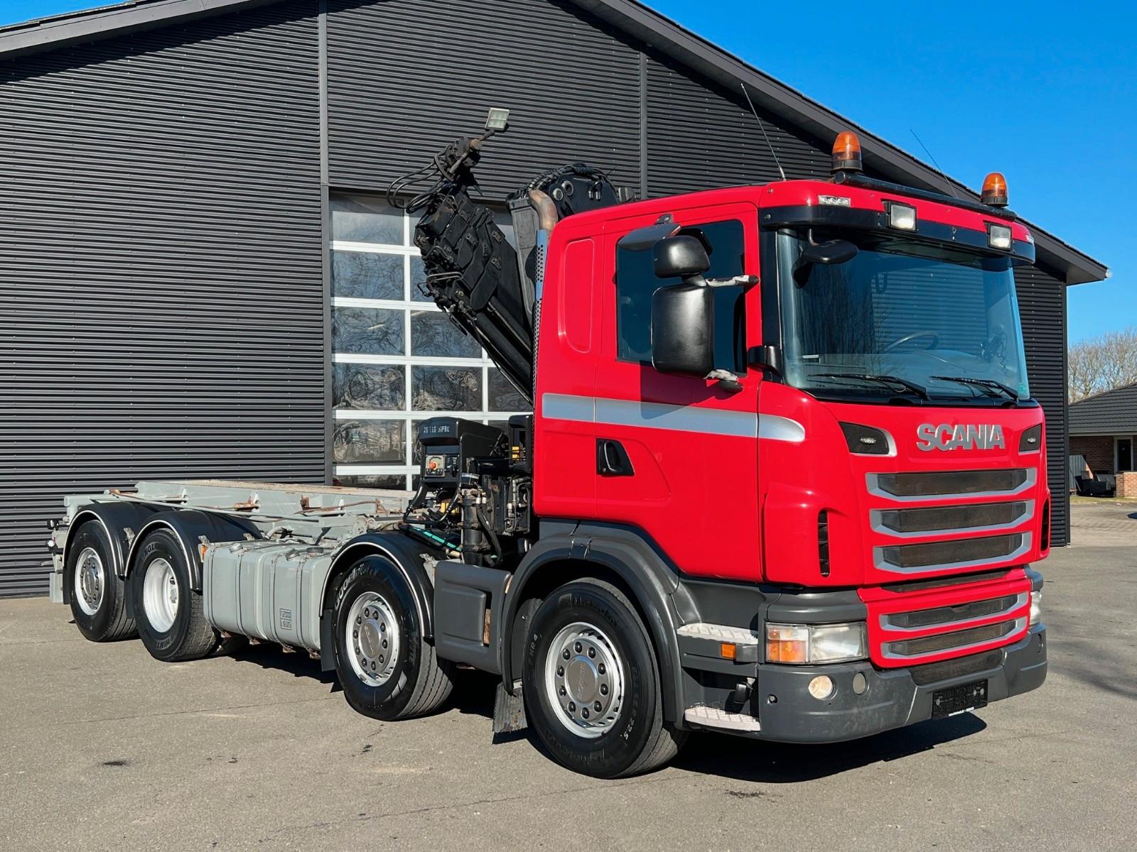 Scania G480 8X2*6 Hiab 166-4 kran + Abroller