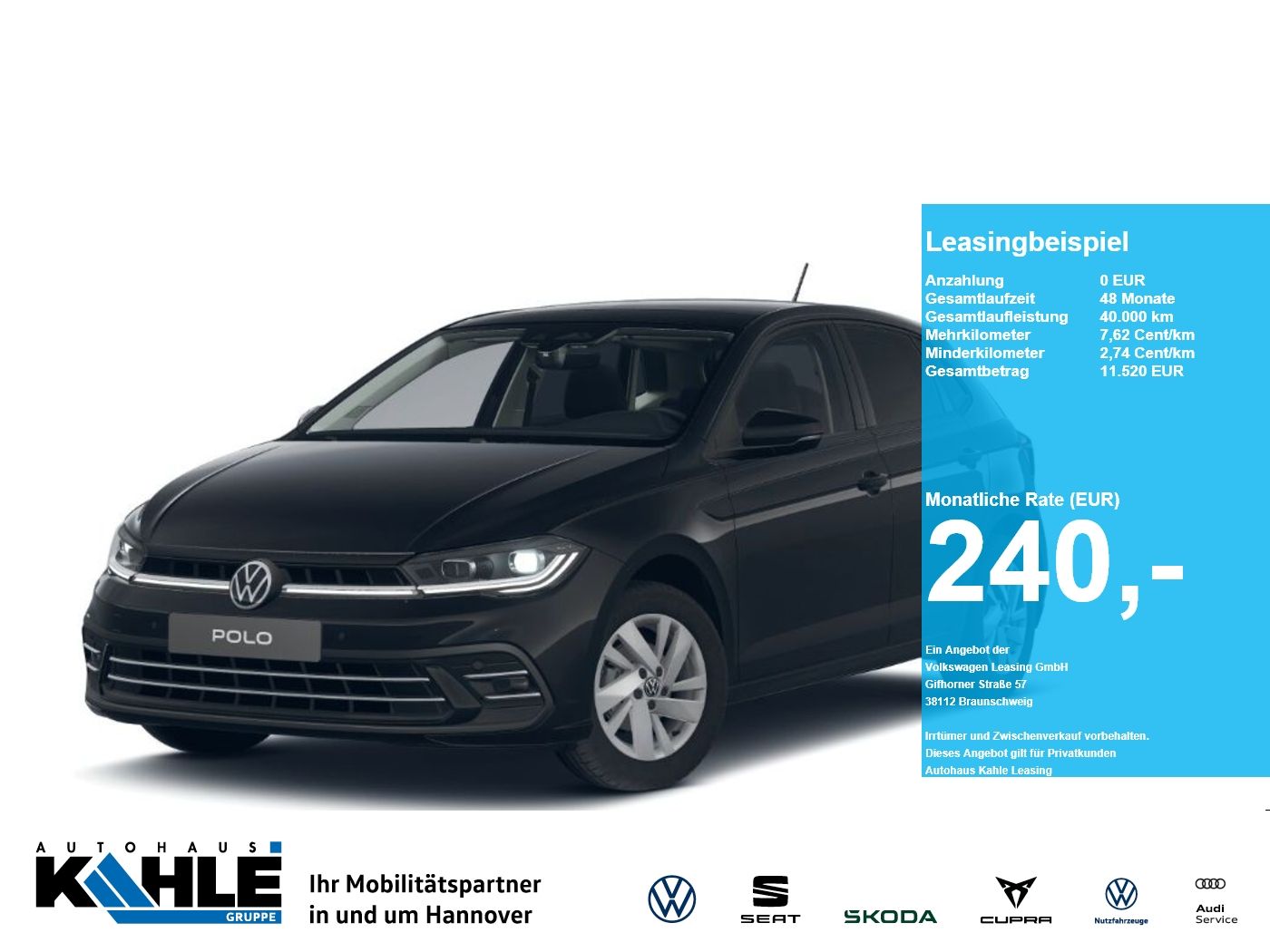 Volkswagen Polo Style 1.0 l TSI DSG CarPlay Pano Black ACC