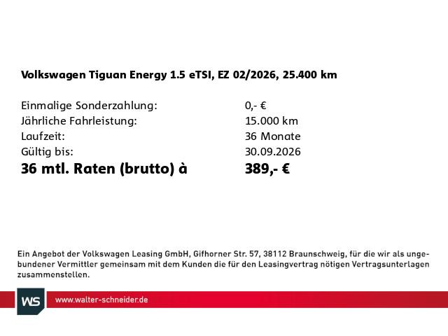Volkswagen Tiguan 1.5 eTSI DSG Energy AHK Navi IQ.Light ACC, миниатюра 3