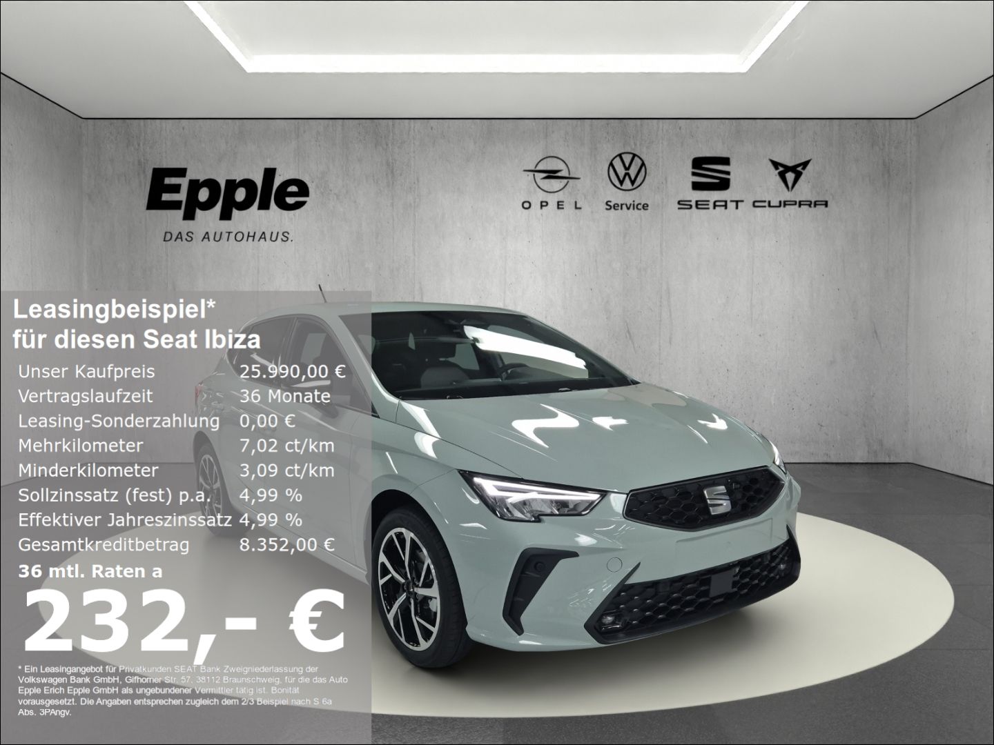Seat Ibiza FR 1.0 TSI 85 kW (116 PS) 7-Gang-DSG Rückf
