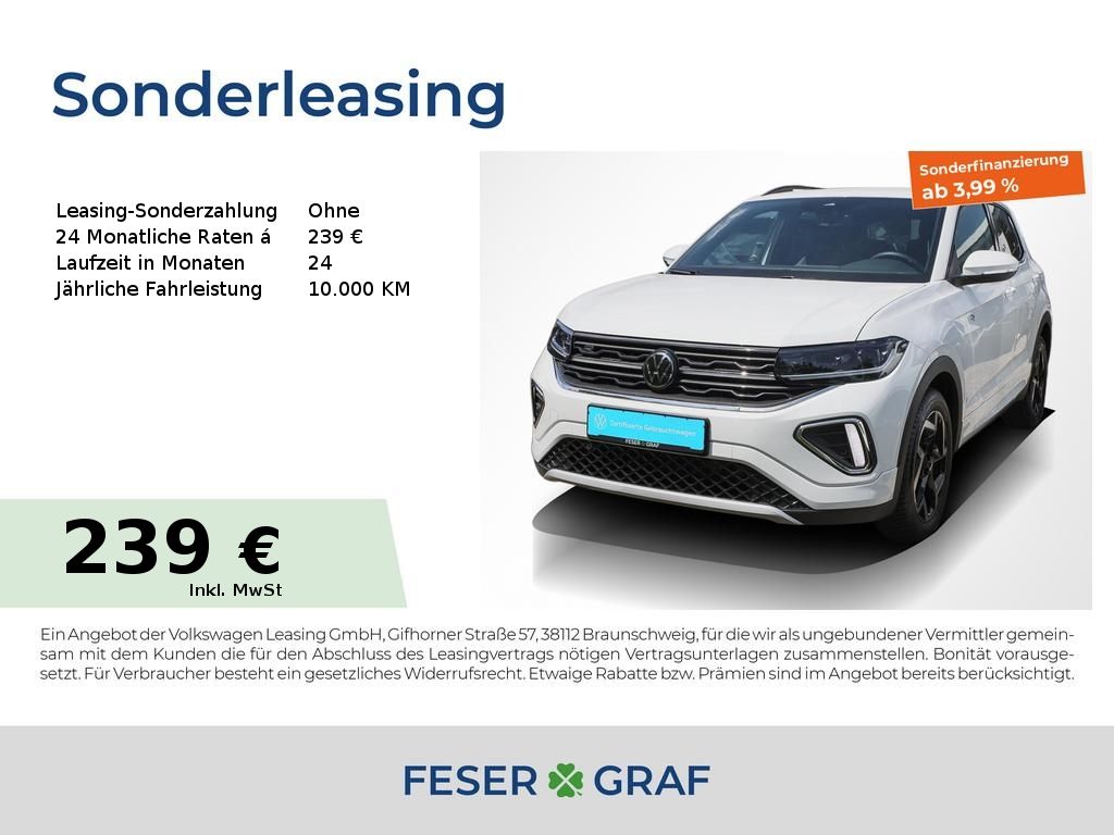 Volkswagen T-Cross 1.5 TSI R-Line DSG AHK Matrix Navi RüKa
