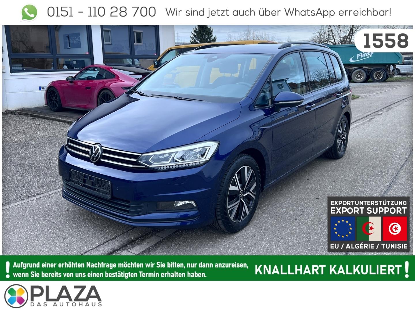 Volkswagen Touran 1.5TSI DSG 7SP AHK ACC RFK NAVI LED SHZ