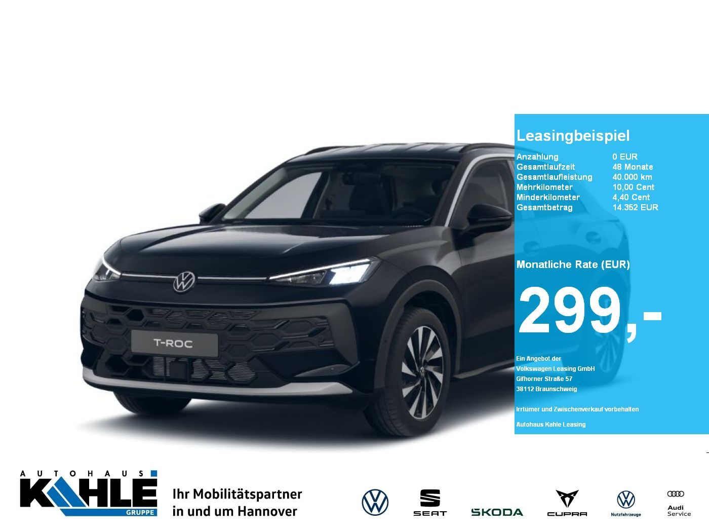 Volkswagen T-Roc 1.5 eTSI DSG Life Energy GJR AHK Discover