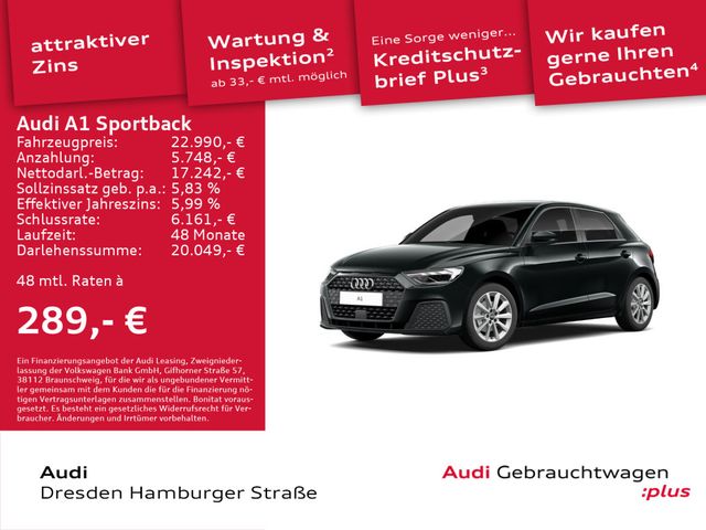 Audi A1 Sportback 30TFSI LED ACC Rückfahrkamera SONOS