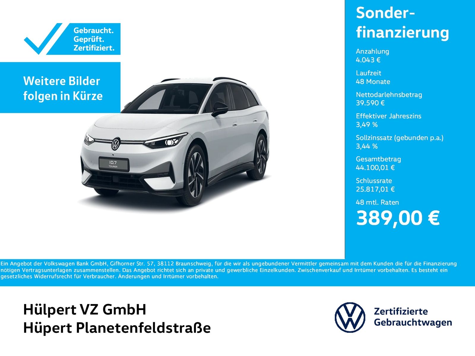 Volkswagen ID.7 Tourer PRO WÄRMEPUMPE AHK CAM ACC LM19 NAVI foto 1