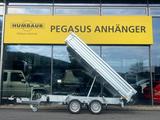 Humbaur HTK 3500.31 Dreiseitenkipper Tandem Hochlader NE - Pkw-Anhänger Hochlader tandem