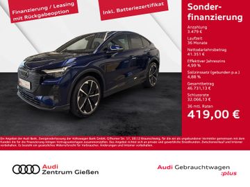 Audi Leasingangebot: Audi Q4 e-tron Sportback 45 Black AHK LED Assistenzpa