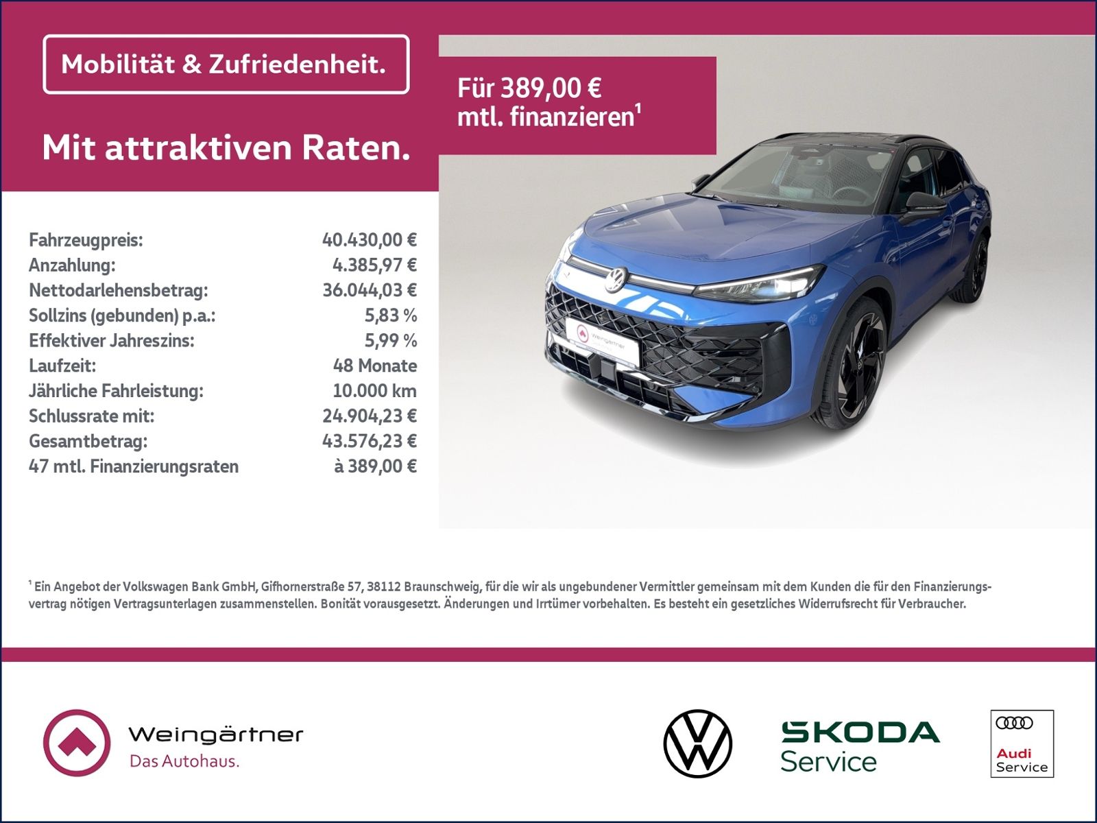 Volkswagen T-Roc 1.5 eTSI R-Line, Design Black, IQ Light, 2