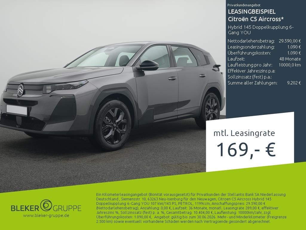 Citroën C5 Aircross Hybrid 145 Doppelkupplung 6-Gang YO