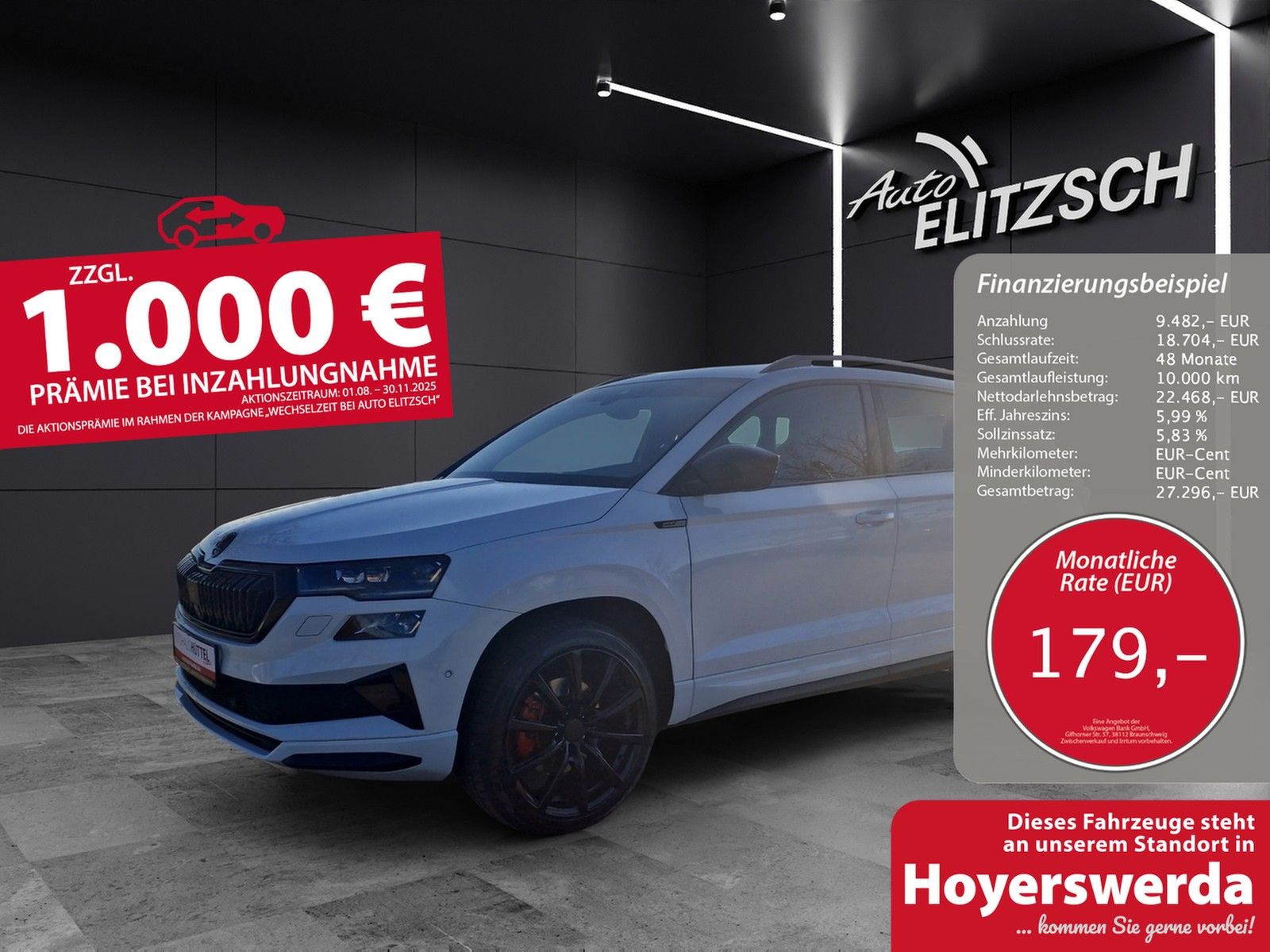 Fahrzeugabbildung SKODA Karoq TDI Sportline 4x4 Matrix PANO ACC Kamera36