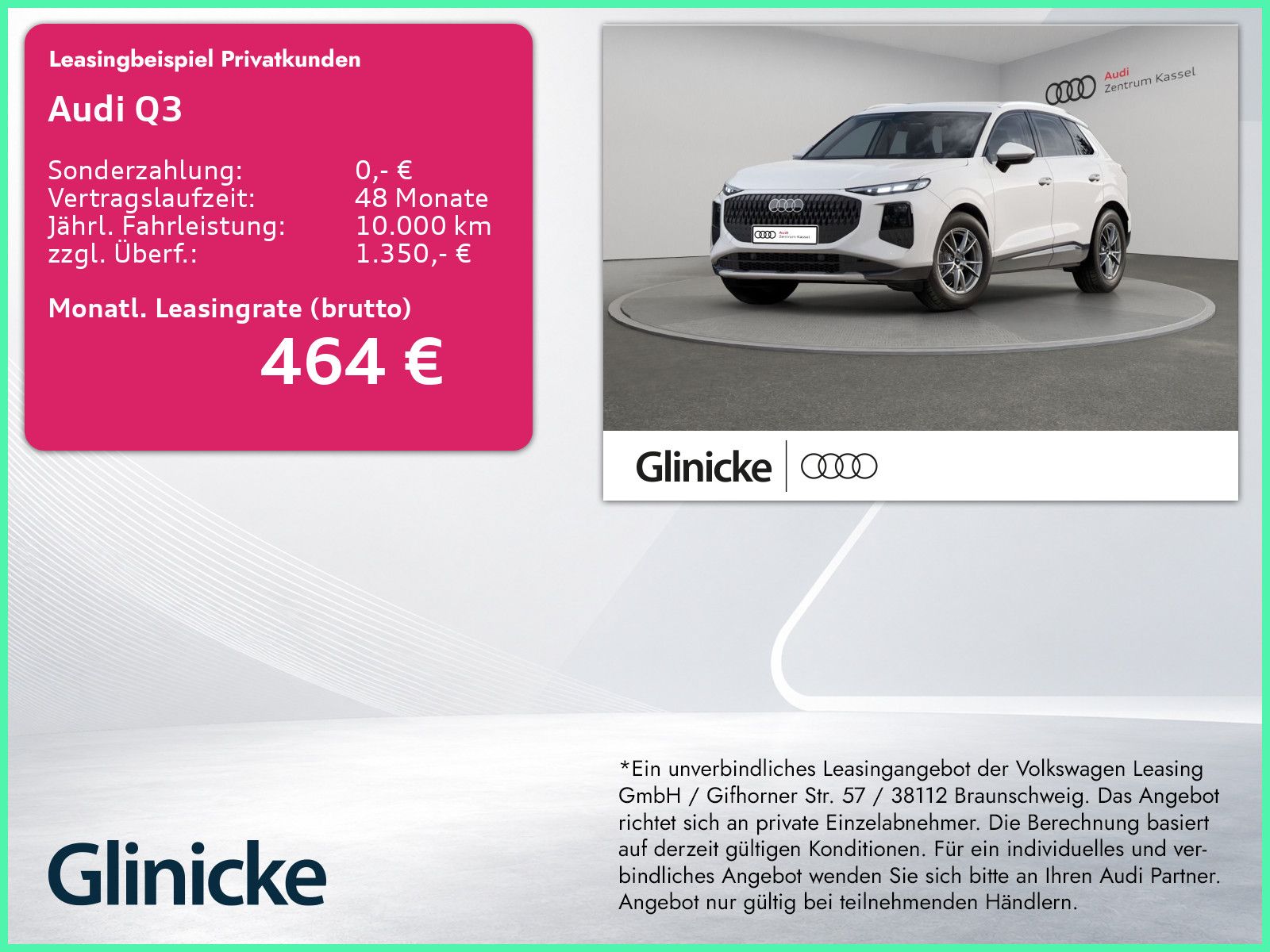 Audi Q3 SUV TFSI NEUBESTELLUNG MJ2027