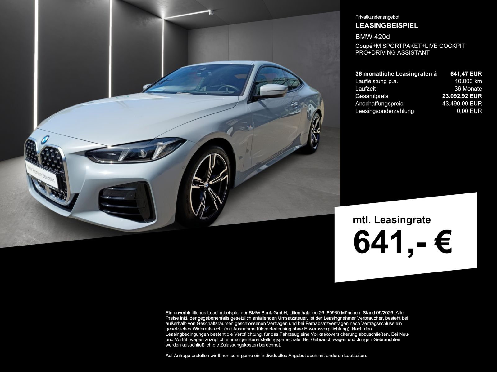 BMW 420d Coupé+M SPORTPAKET+LIVE COCKPIT PRO+DRIVING imagem 3